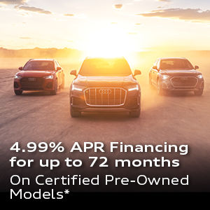 4.99% APR Financing for up to 72 months On Certified Pre-Owned Models*